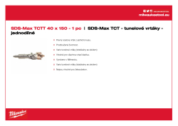 MILWAUKEE SDS-Max TCT Tunnel Drills 4932430743 A4 PDF