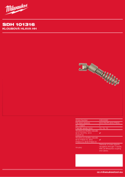 MILWAUKEE Malá kloubová hlava ke spirálám 10, 13, 16 mm 48532682 A4 PDF