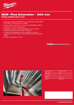 MILWAUKEE SDS-Plus Extensions 4932471153 A4 PDF
