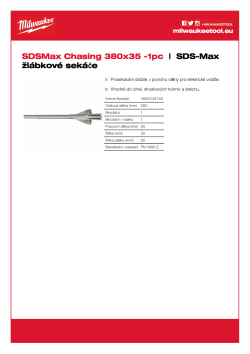 MILWAUKEE SDS-Max křídlový sekáč na drážky 4932343746 A4 PDF