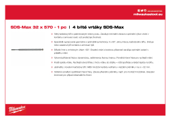 MILWAUKEE SDS-Max Drills - 4 cut 4932352786 A4 PDF