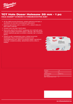 MILWAUKEE Hole Dozer Holesaws with Carbide Teeth 49560712 A4 PDF