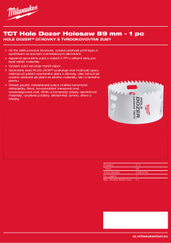 MILWAUKEE Hole Dozer Holesaws with Carbide Teeth 49560738 A4 PDF