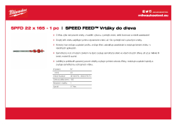 MILWAUKEE Speed Feed™ Wood Drill Bits 4932479474 A4 PDF