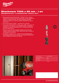 MILWAUKEE TX25 x 50 mm - 1 ks 4932430881 A4 PDF