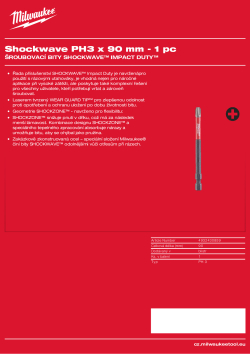 MILWAUKEE PH3 x 90 mm - 1 ks 4932430859 A4 PDF