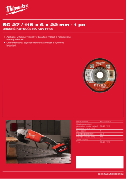 MILWAUKEE SG 27 / 115 4932451501 A4 PDF