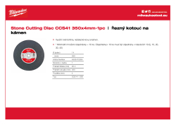 MILWAUKEE Thin Ductile, Stone and Multi Material Disc 4932472264 A4 PDF