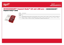 MILWAUKEE Sada bitů SHOCKWAVE™ IMPACT DUTY 38 ks 4932492009 A4 PDF