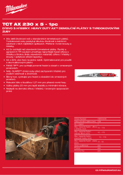 MILWAUKEE TCT AX 230 48005226 A4 PDF