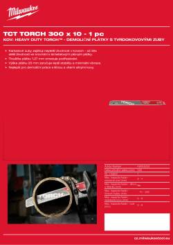 MILWAUKEE Metal: Torch with carbide teeth 48005253 A4 PDF