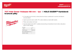 MILWAUKEE Hole Dozer Holesaws with Carbide Teeth 49560730 A4 PDF