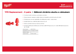 MILWAUKEE TPR náhradní zátky – 5 párů 4932478549 A4 PDF