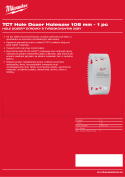 MILWAUKEE Hole Dozer Holesaws with Carbide Teeth 49560744 A4 PDF