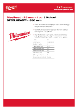 MILWAUKEE STEELHEAD™ 125 4932492015 A4 PDF