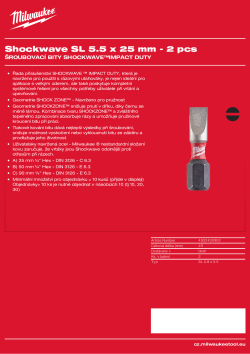 MILWAUKEE SL 5.5 x 25 mm - 2 ks 4932430902 A4 PDF