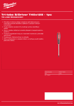 MILWAUKEE T40 x 125 4932471804 A4 PDF