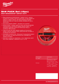 MILWAUKEE Sada 15 ks v kotoučích SHOCKWAVE™ IMPACT DUTY 4932430904 A4 PDF