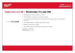 MILWAUKEE Zkoušečka napětí 0,5 x 3 x 65 4932478719 A4 PDF