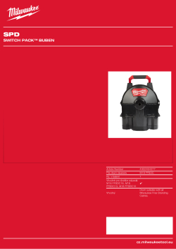 MILWAUKEE SWITCH PACK™ buben pro řadu M18 FFSDC 4932464277 A4 PDF