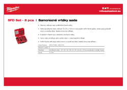 MILWAUKEE Sada vrtáků 7 ks 4932479488 A4 PDF