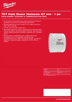 MILWAUKEE Hole Dozer Holesaws with Carbide Teeth 49560729 A4 PDF