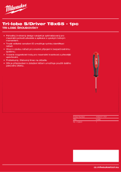 MILWAUKEE T8 x 65 4932471797 A4 PDF