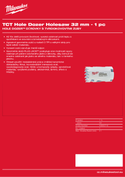 MILWAUKEE Hole Dozer Holesaws with Carbide Teeth 49560710 A4 PDF