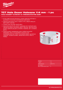 MILWAUKEE Hole Dozer Holesaws with Carbide Teeth 49560746 A4 PDF