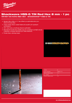 MILWAUKEE RED HEX - Shockwave HSS-TiN Drill Bits 48894719 A4 PDF