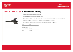 MILWAUKEE Selfeed Drill Bits 4932479486 A4 PDF