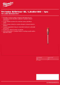MILWAUKEE SL 1.2 x 8 x 150 4932471782 A4 PDF