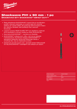 MILWAUKEE PH1 x 90 mm - 1 ks 4932430851 A4 PDF