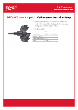 MILWAUKEE Large Selfeed drills 4932479491 A4 PDF