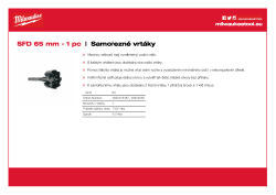 MILWAUKEE Selfeed Drill Bits 4932479487 A4 PDF