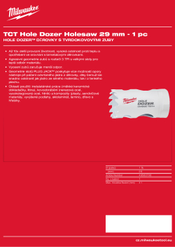 MILWAUKEE Hole Dozer Holesaws with Carbide Teeth 49560708 A4 PDF