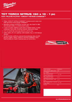MILWAUKEE Metal: Torch with Nitrus Carbide 48006251 A4 PDF