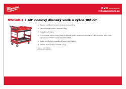 MILWAUKEE TOOLGUARD™ 40˝/ 102 cm ocelový dílenský vozík 4932478856 A4 PDF