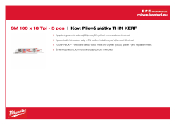 MILWAUKEE Metal: THIN KERF Blades 48005183 A4 PDF