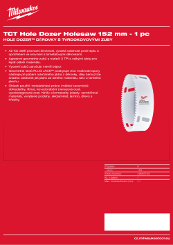 MILWAUKEE Hole Dozer Holesaws with Carbide Teeth 49560749 A4 PDF