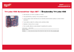MILWAUKEE Sada šroubováků Tri-Lobe VDE 12 ks 4932479095 A4 PDF