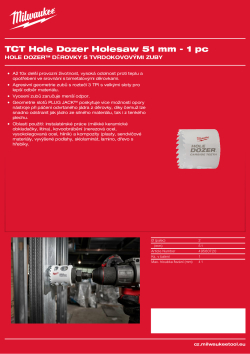 MILWAUKEE Hole Dozer Holesaws with Carbide Teeth 49560720 A4 PDF