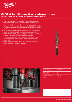 MILWAUKEE 4 – 12 mm / 2″ 48899262 A4 PDF