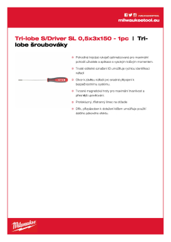 MILWAUKEE SL 0.5 x 3 x 150 4932471776 A4 PDF