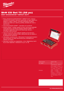 MILWAUKEE SHOCKWAVE™ IMPACT DUTY sada bitů Torx 32 ks 4932471586 A4 PDF