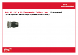 MILWAUKEE Keyless Chucks - percussion drills  4932364266 A4 PDF