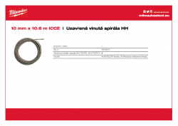 MILWAUKEE Tight Wind Spiral HH Spirála 10 mm x 10.5 m pro M18PF. 48532675 A4 PDF