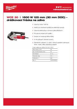 MILWAUKEE 1500 W 125 mm (30 mm DOC) – drážkovací frézka na zdivo 4933383855 A4 PDF