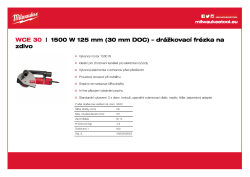 MILWAUKEE 1500 W 125 mm (30 mm DOC) – drážkovací frézka na zdivo 4933383855 A4 PDF