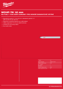 MILWAUKEE WCHP-TK 4932472167 A4 PDF